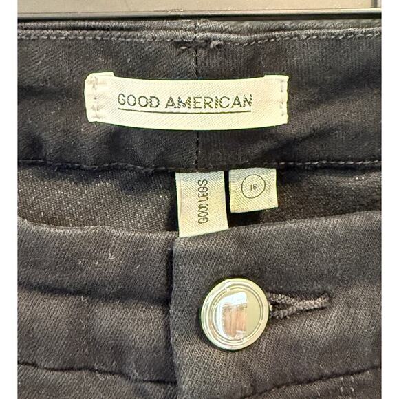 NWOT Good American Good Legs Black Jeans; Size 16 - Picture 5 of 6